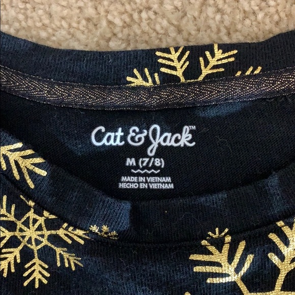 Cat & Jack Girls gold snow flake dress - Picture 4 of 4